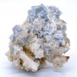 Fluorite and quartz - Chavaniac-Lafayette, Haute-Loire, France