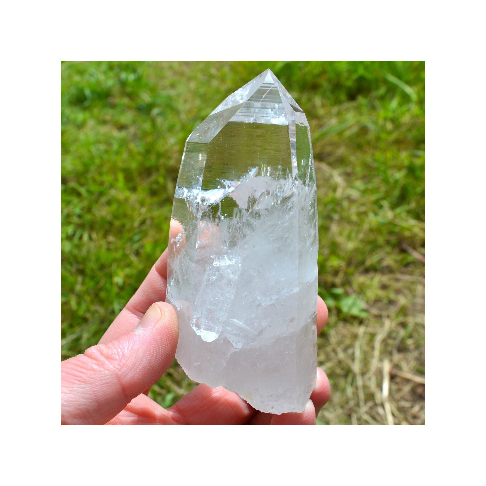 Pointe de quartz - Mine Penas Blancas, Boyaca, Colombie
