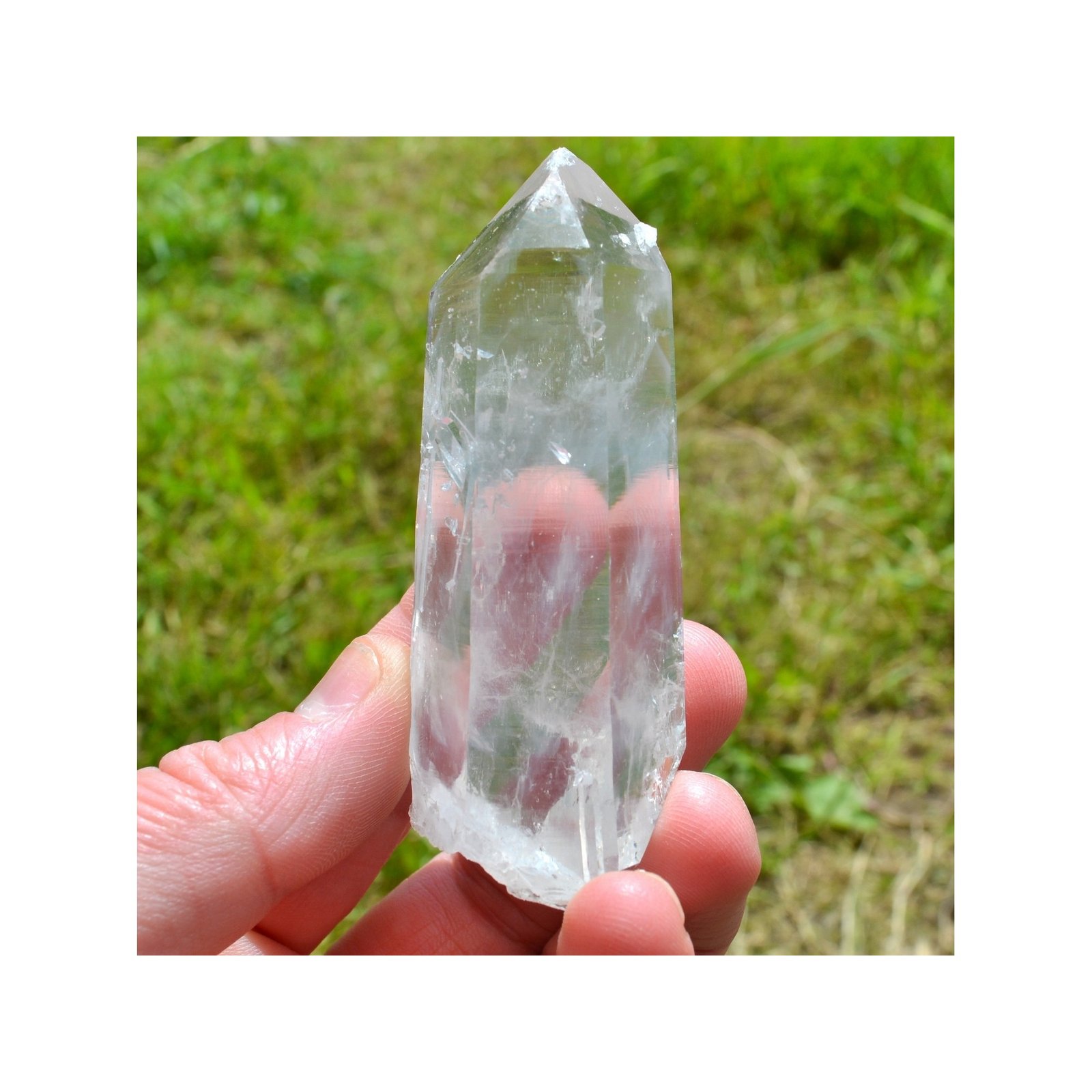 Pointe de quartz - Mine Penas Blancas, Boyaca, Colombie