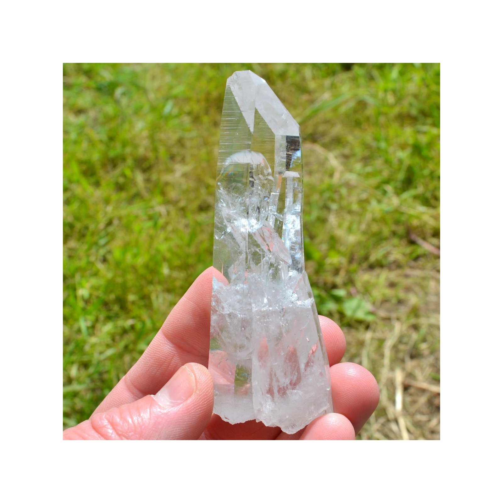 Pointe de quartz - Mine Penas Blancas, Boyaca, Colombie