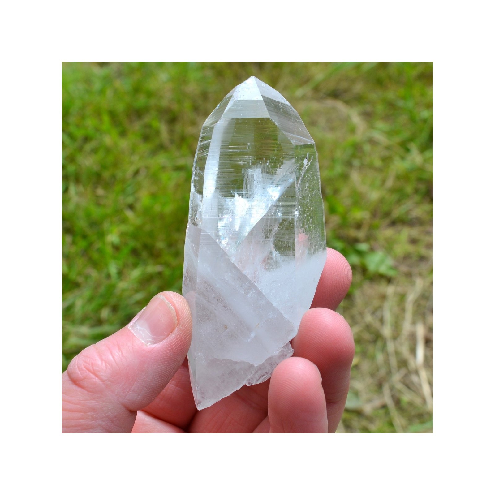 Pointe de quartz - Mine Penas Blancas, Boyaca, Colombie