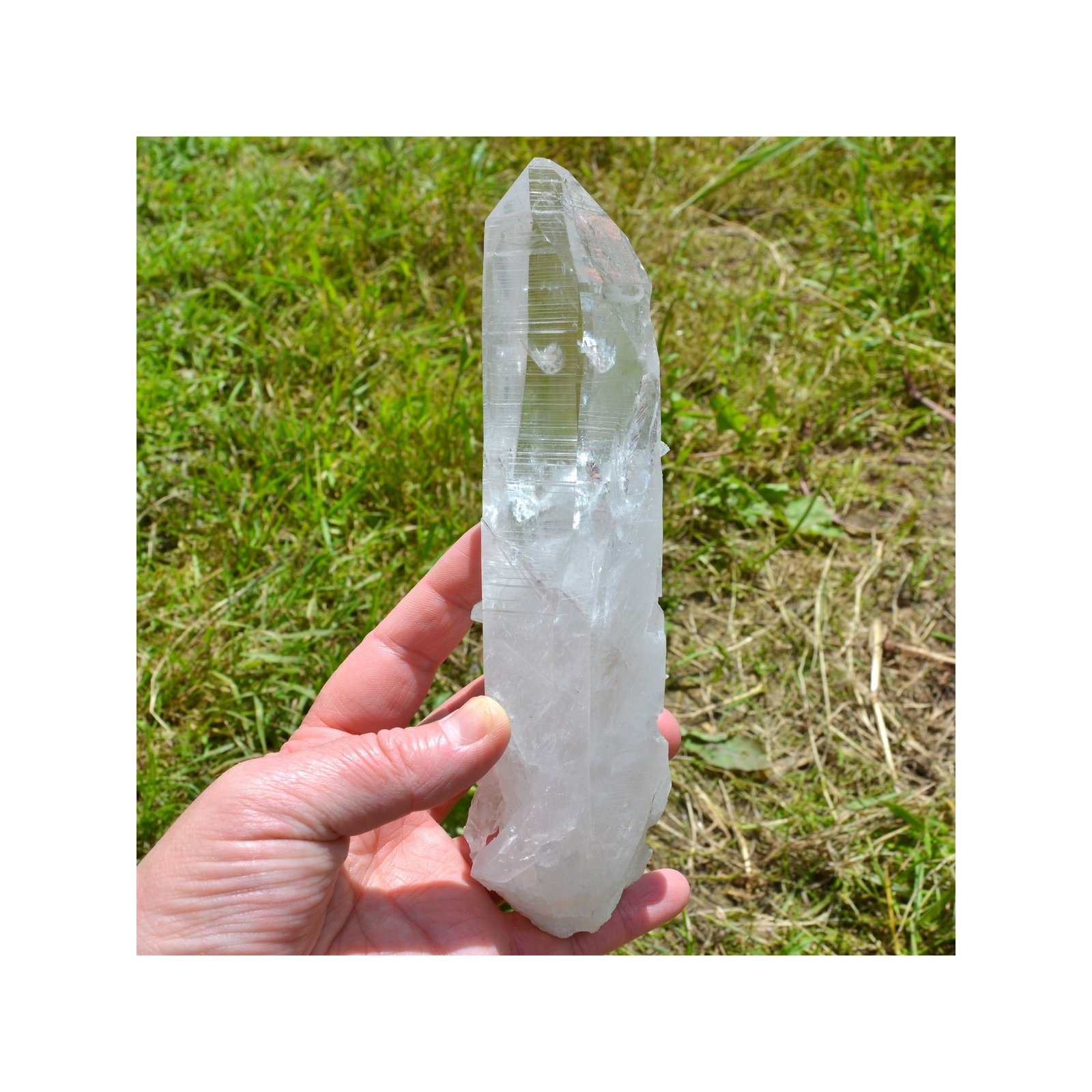 Pointe de quartz - Mine Penas Blancas, Boyaca, Colombie