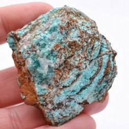 Aurichalcite, calcite - Mine Ojuela, Mapimi, Durango, Mexique