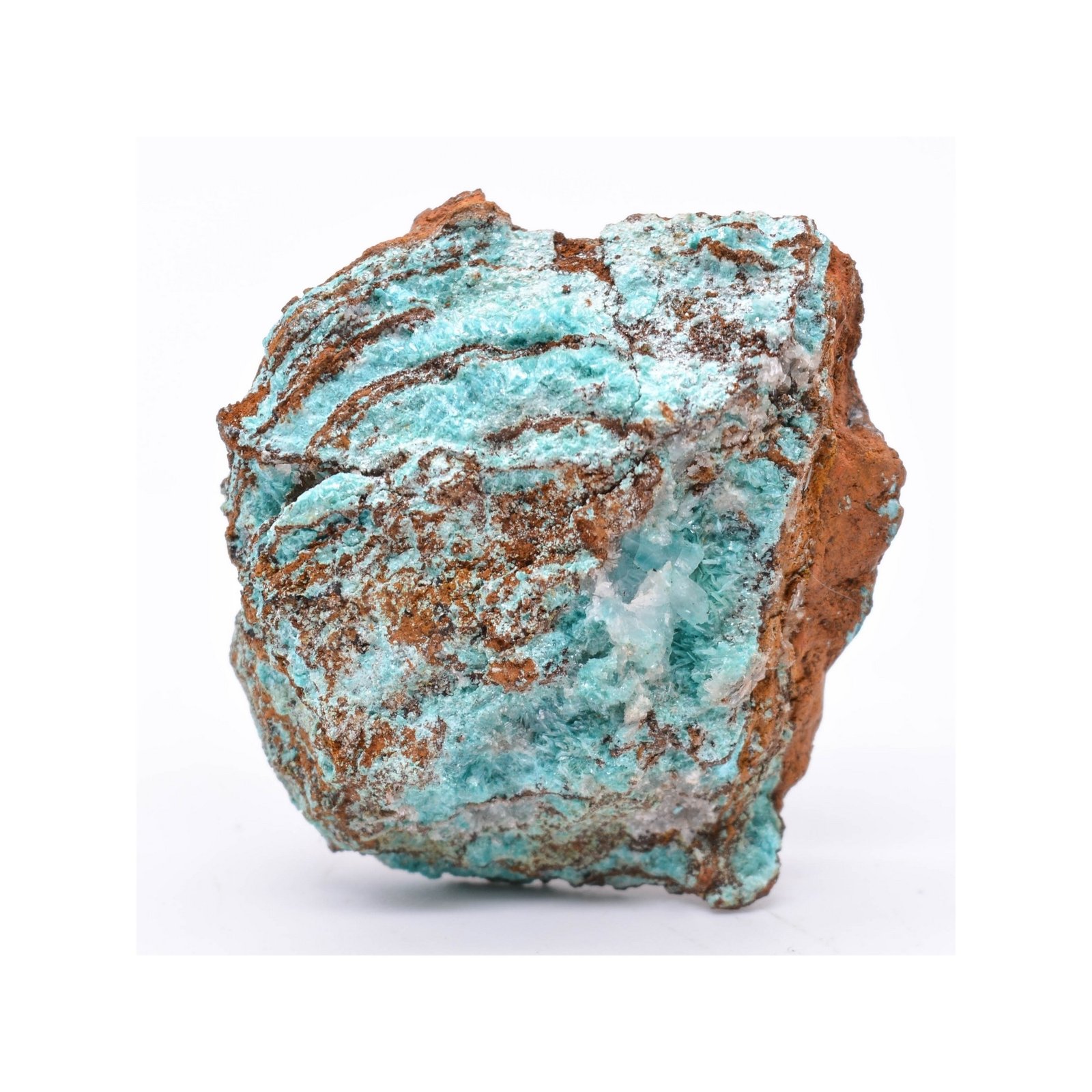 Aurichalcite, calcite - Mine Ojuela, Mapimi, Durango, Mexique