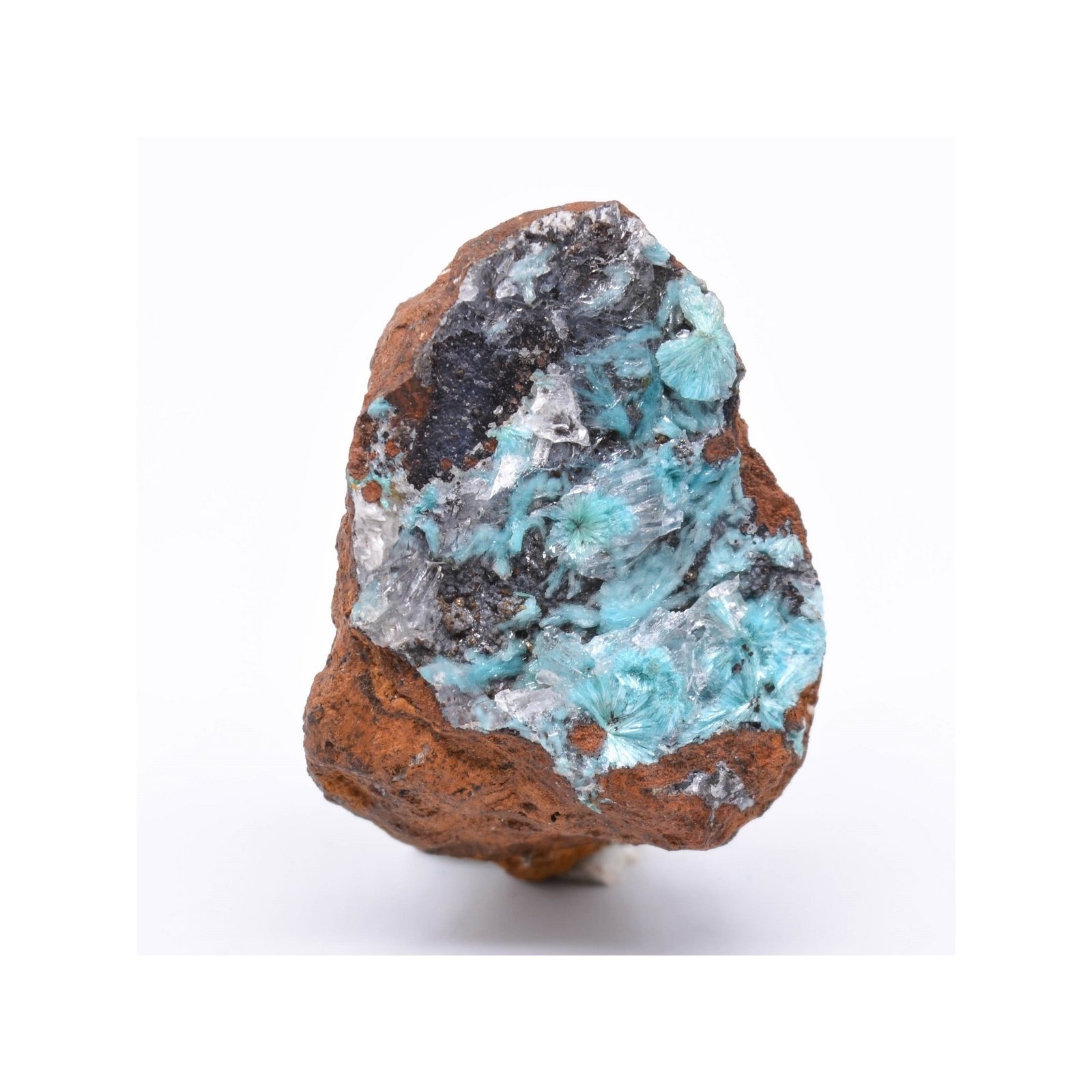 Aurichalcite, calcite - Mine Ojuela, Mapimi, Durango, Mexique