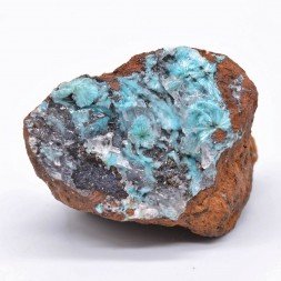 Aurichalcite, calcite - Mine Ojuela, Mapimi, Durango, Mexique