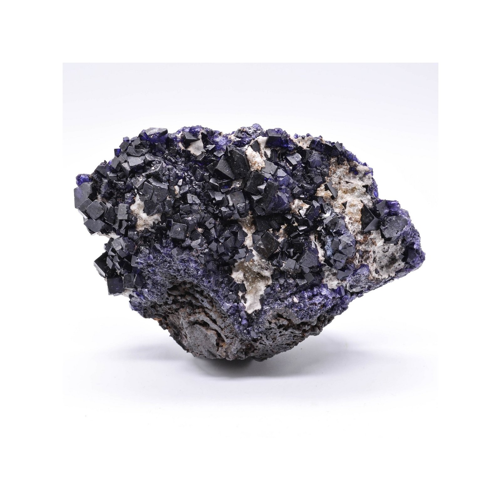 Fluorine antozonite et calcite - Mine Ojuela, Mapimi, Durango, Mexique
