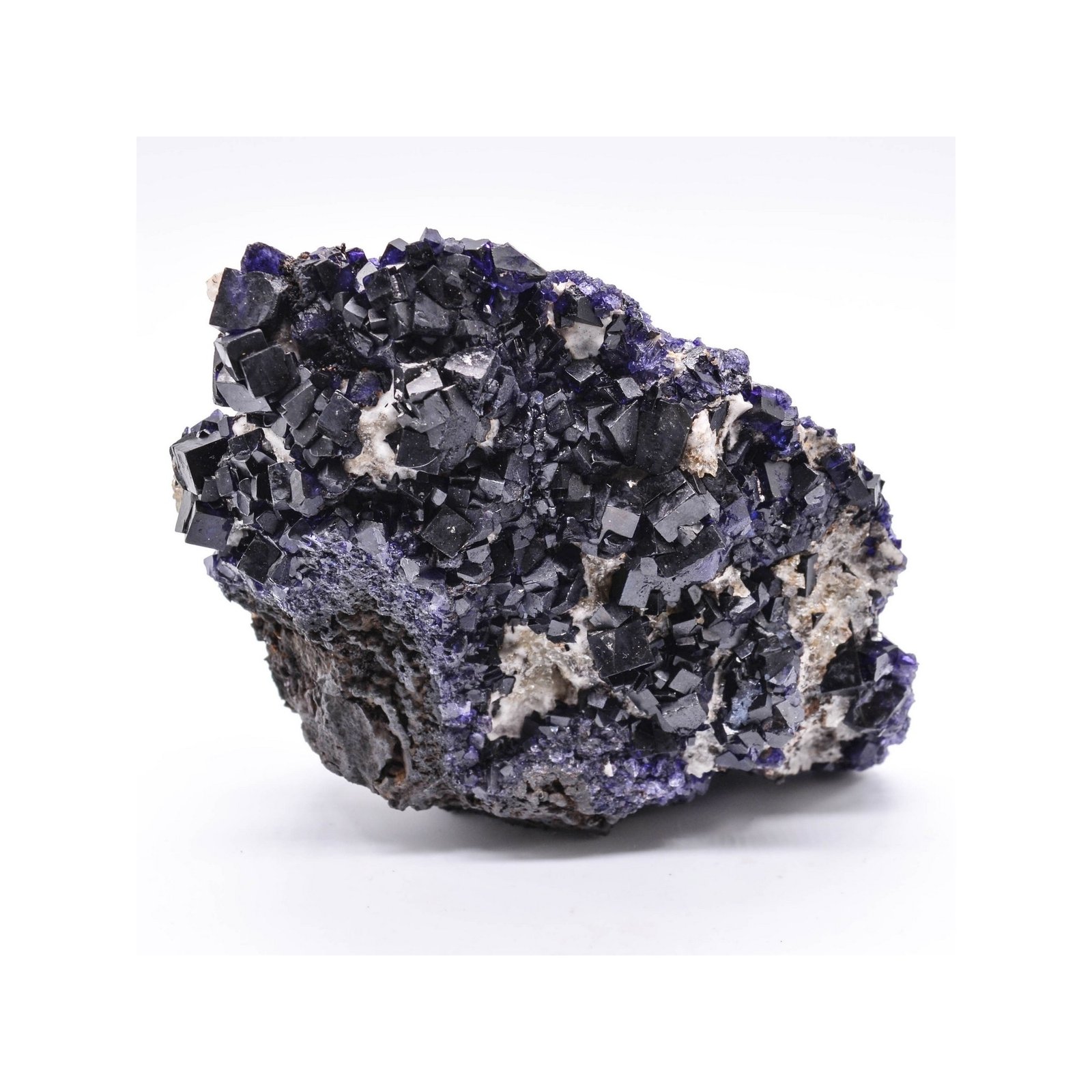Fluorine antozonite et calcite - Mine Ojuela, Mapimi, Durango, Mexique