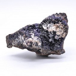 Fluorite antozonite, calcite - Ojuela mine, Mapimi, Durango, Mexico