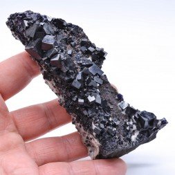 Fluorite antozonite, calcite - Ojuela mine, Mapimi, Durango, Mexico