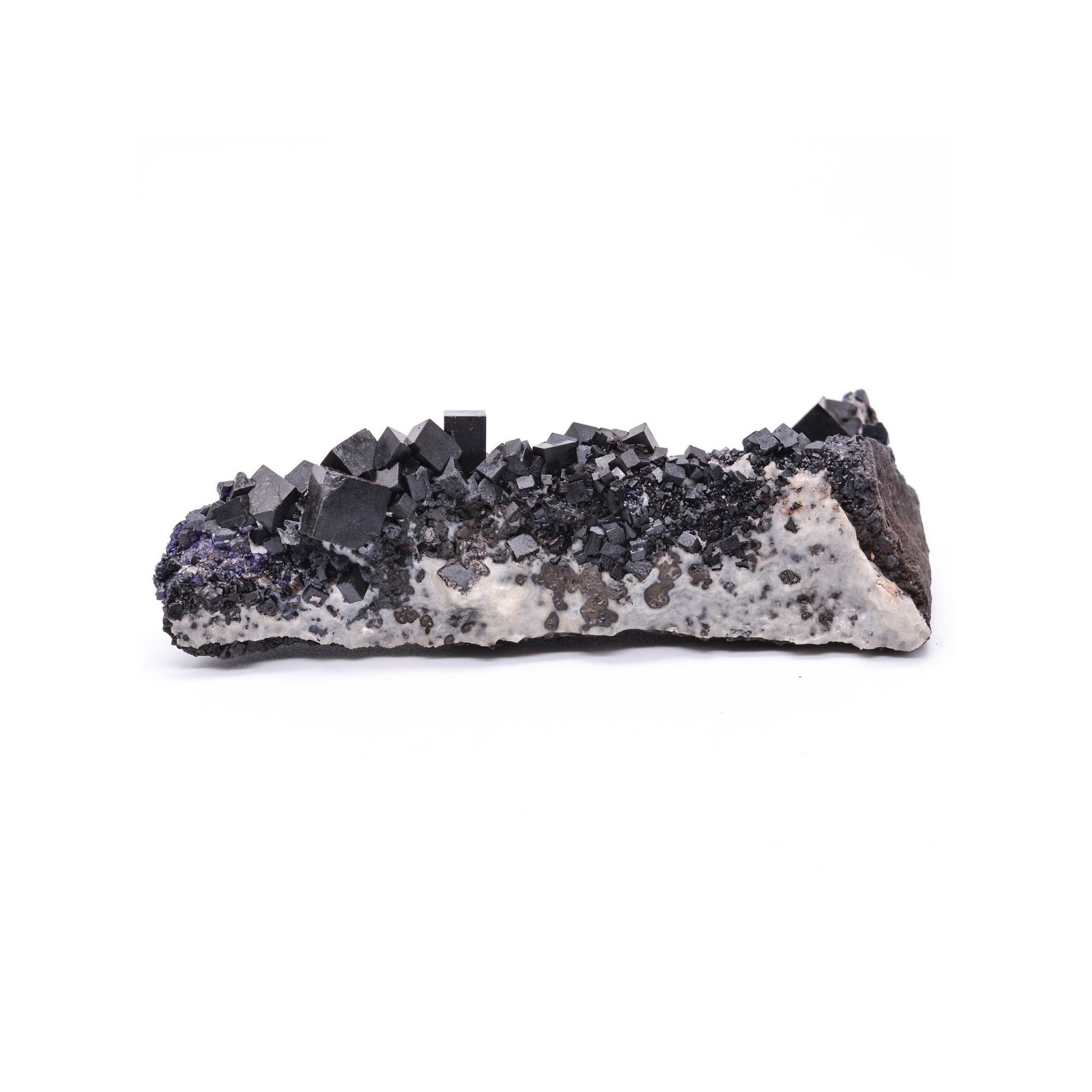 Fluorine antozonite et calcite - Mine Ojuela, Mapimi, Durango, Mexique