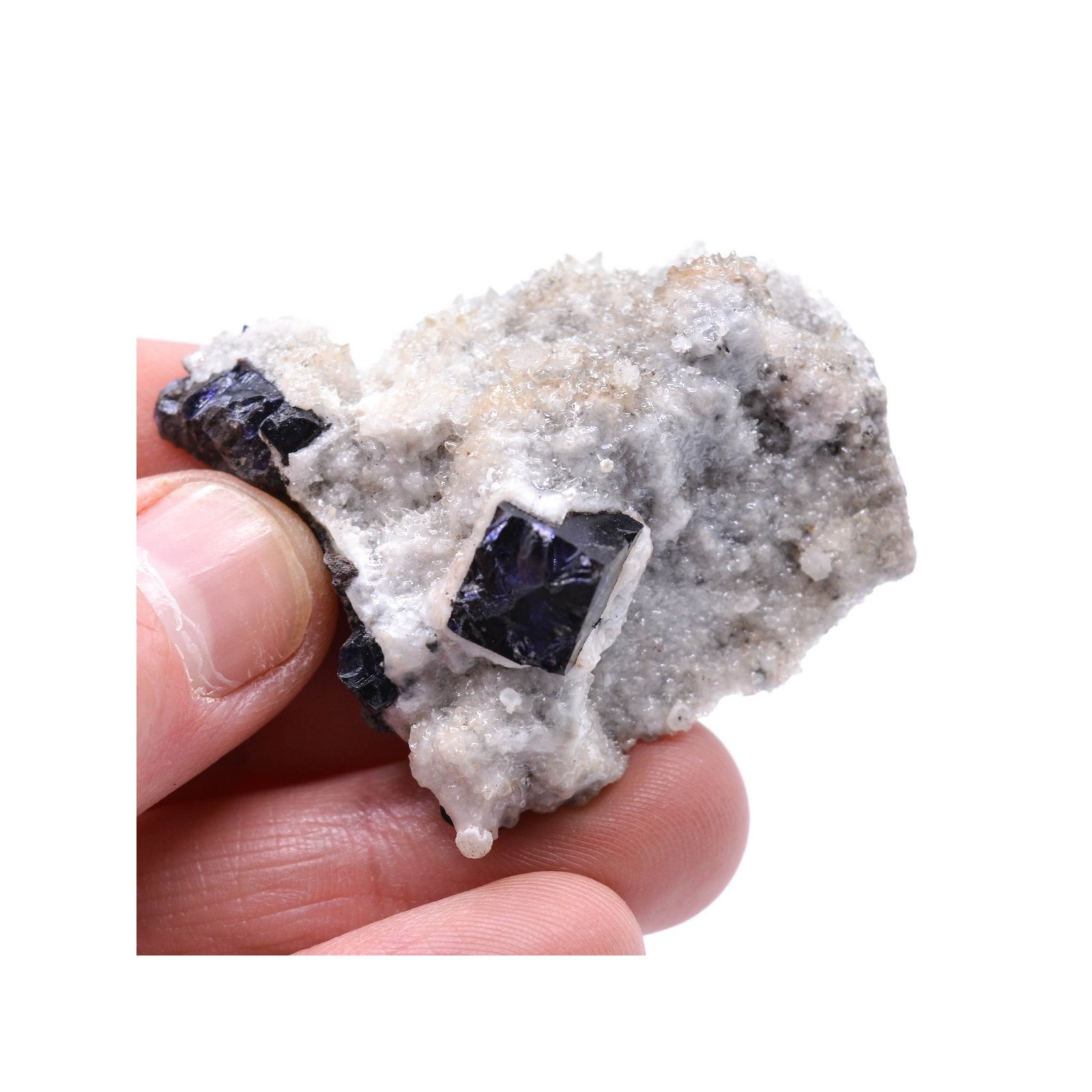 Fluorine antozonite et calcite - Mine Ojuela, Mapimi, Durango, Mexique