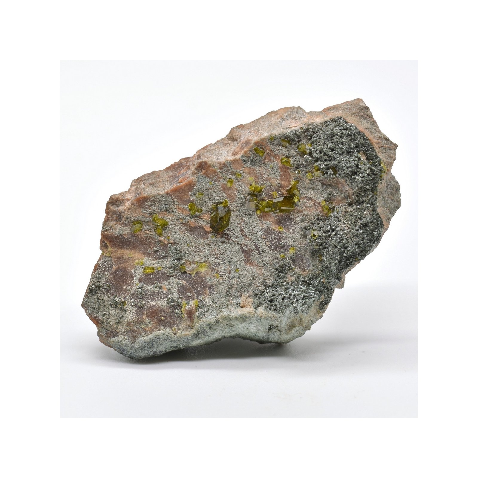 Epidote, clinochlore et grenat - Bellecombe, Val d'Aoste, Italie