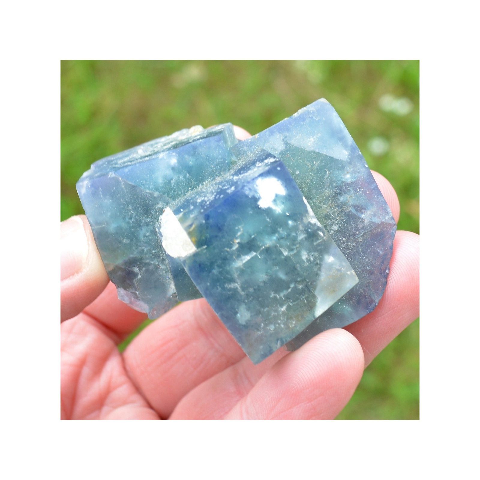 Changind color fluorite - El Hammam mine, Morocco