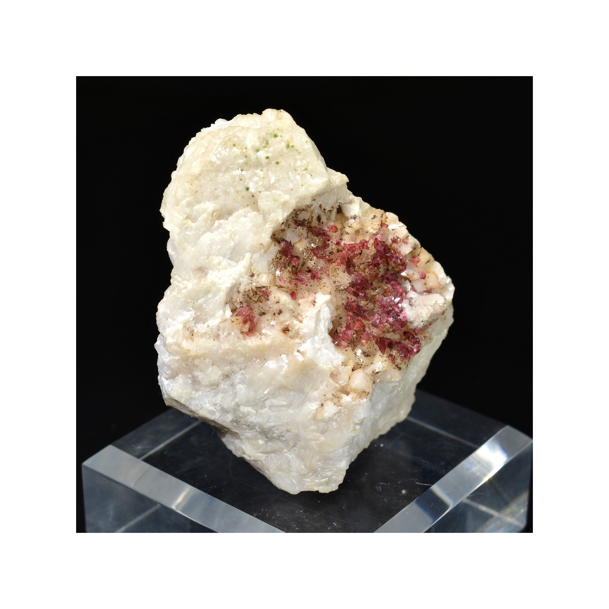 Roselite on dolomite - Bou-Azzer, Morocco