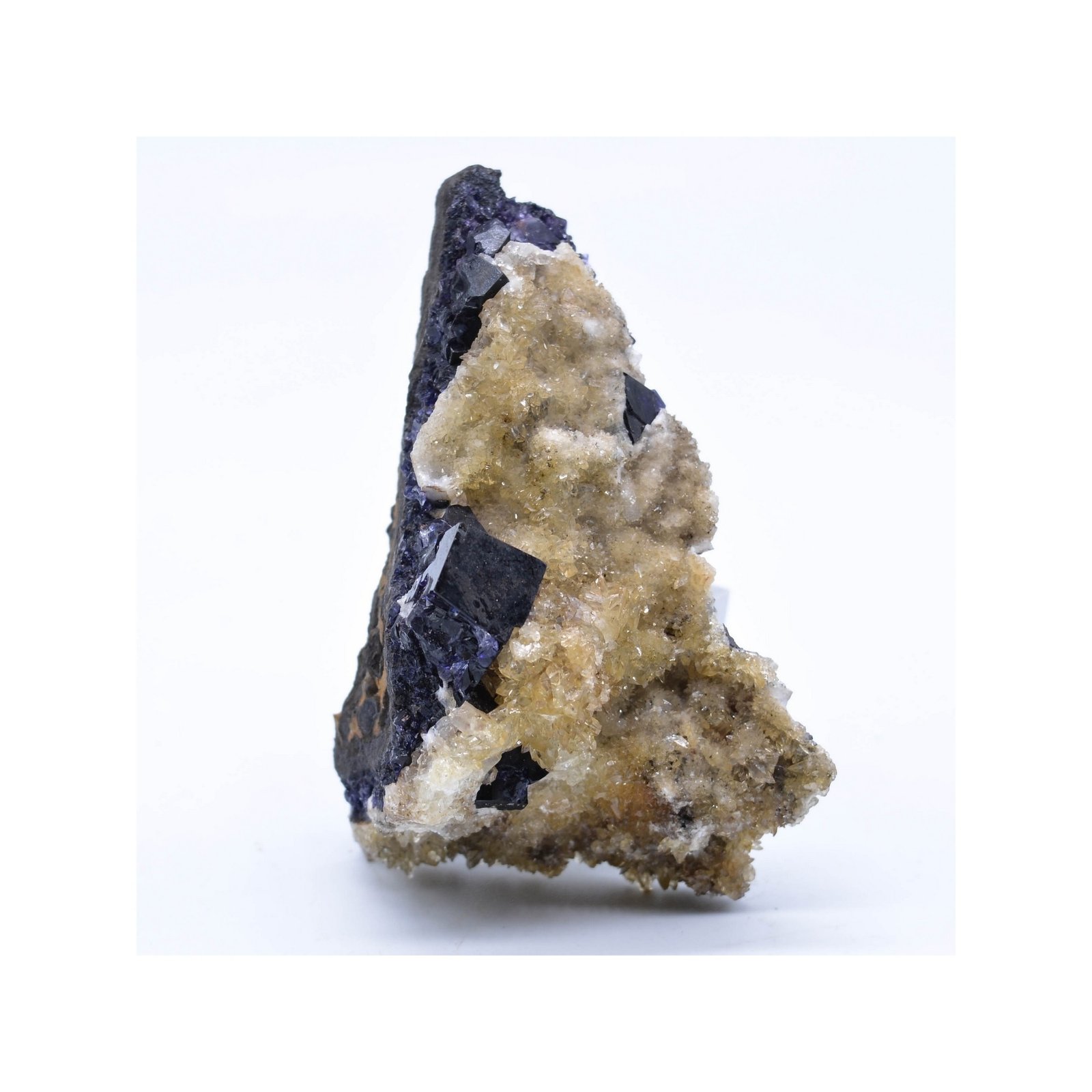 Fluorine antozonite et calcite - Mine Ojuela, Mapimi, Durango, Mexique