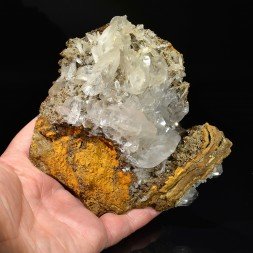 Calcite et hémimorphite - Mine Ojuela, Mapimi, Durango, Mexique