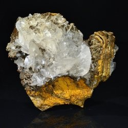 Calcite and hemimorphite - Ojuela mine, Mapimi, Durango, Mexico