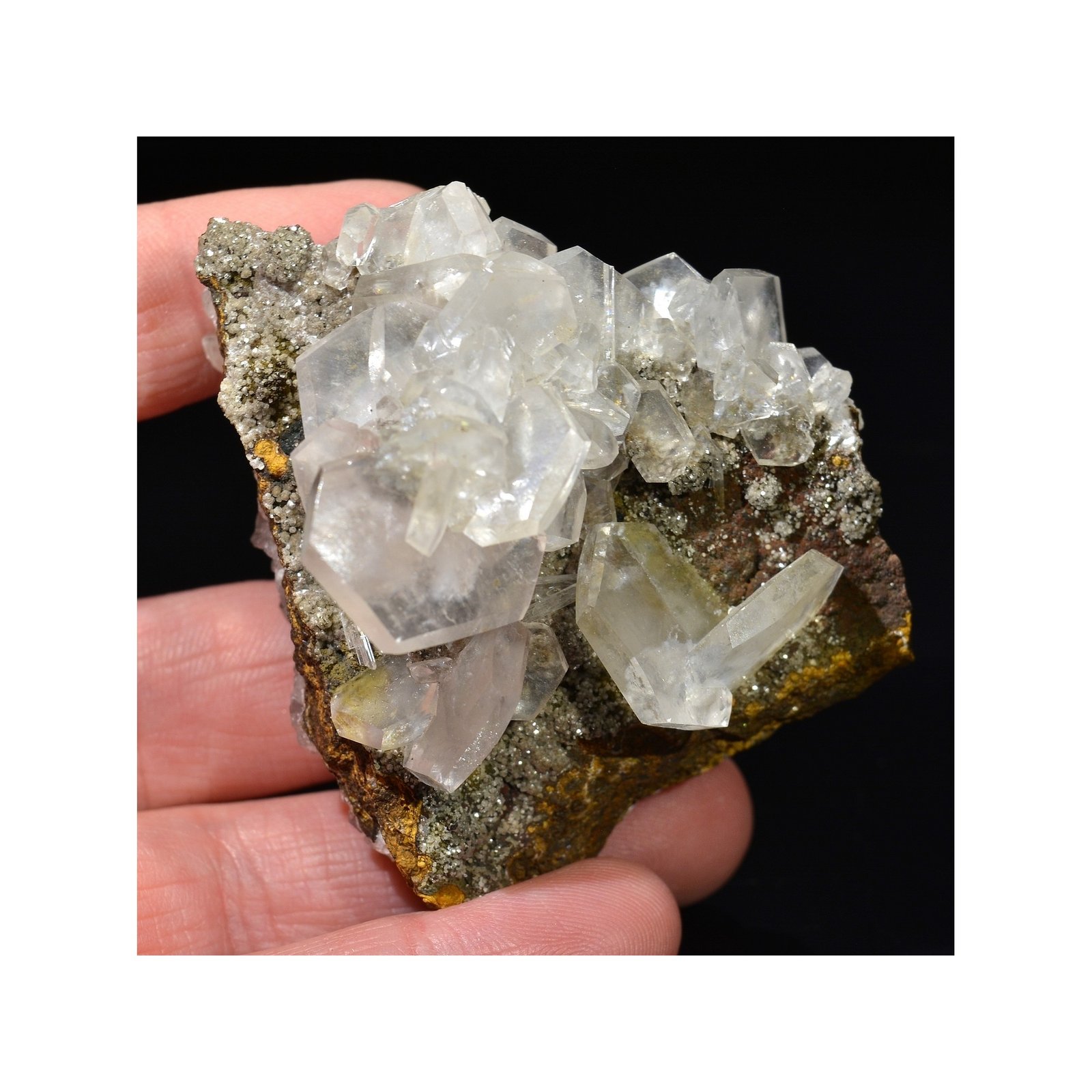 Calcite hexagonale - Mine Ojuela, Mapimi, Durango, Mexique