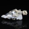 Argent natif sur calcite, Mine Bouismas, Bou Azzer, Maroc