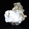 Argent natif sur calcite, Mine Bouismas, Bou Azzer, Maroc