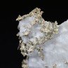 Argent natif sur calcite, Mine Bouismas, Bou Azzer, Maroc