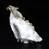 Argent natif sur calcite, Mine Bouismas, Bou Azzer, Maroc