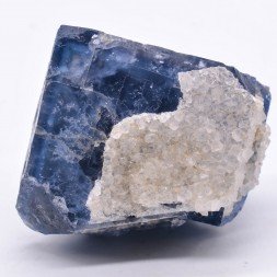 Fluorine et quartz - Mine des Sausses, Chavaniac-Lafayette, Haute-Loire, France