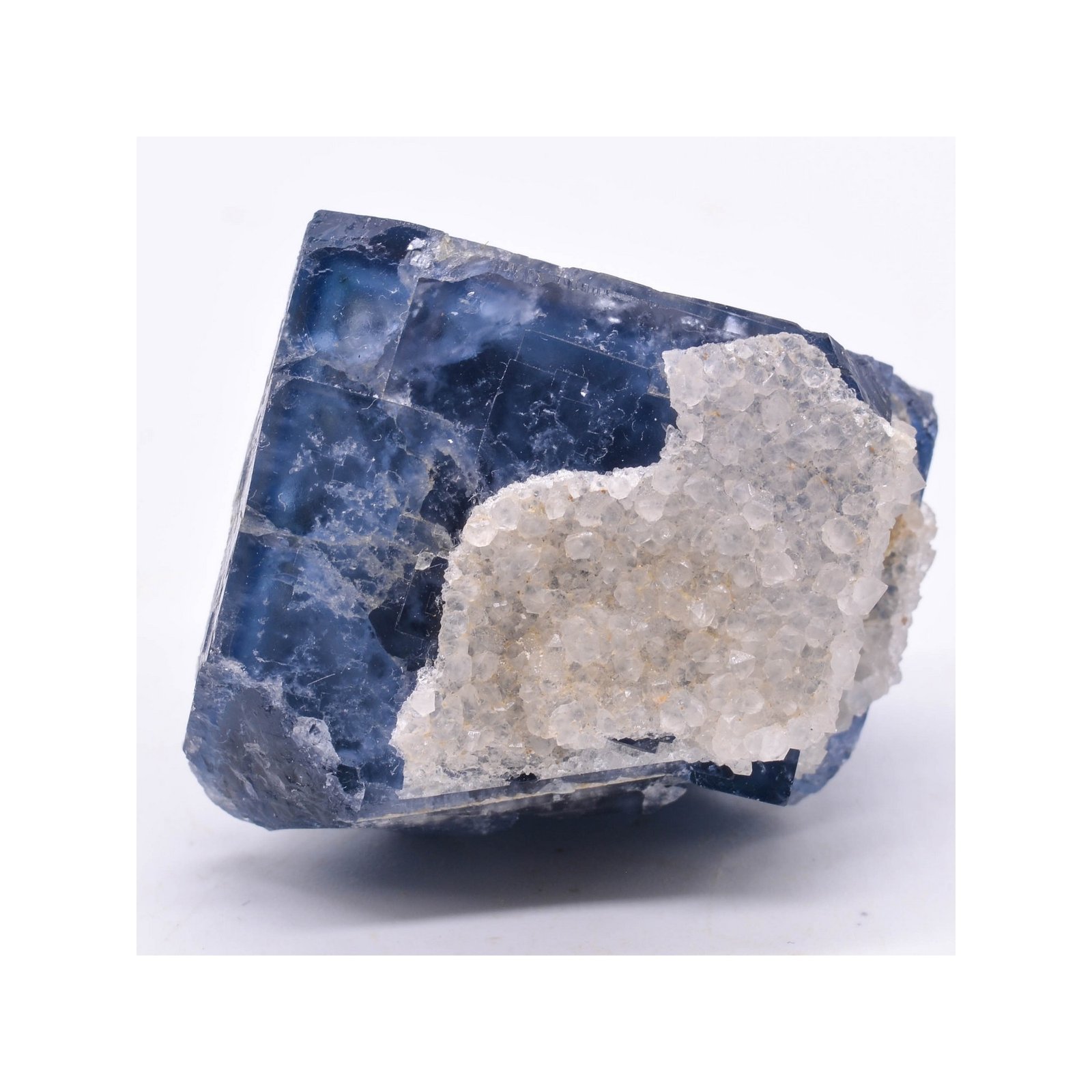 Fluorine et quartz - Mine des Sausses, Chavaniac-Lafayette, Haute-Loire, France