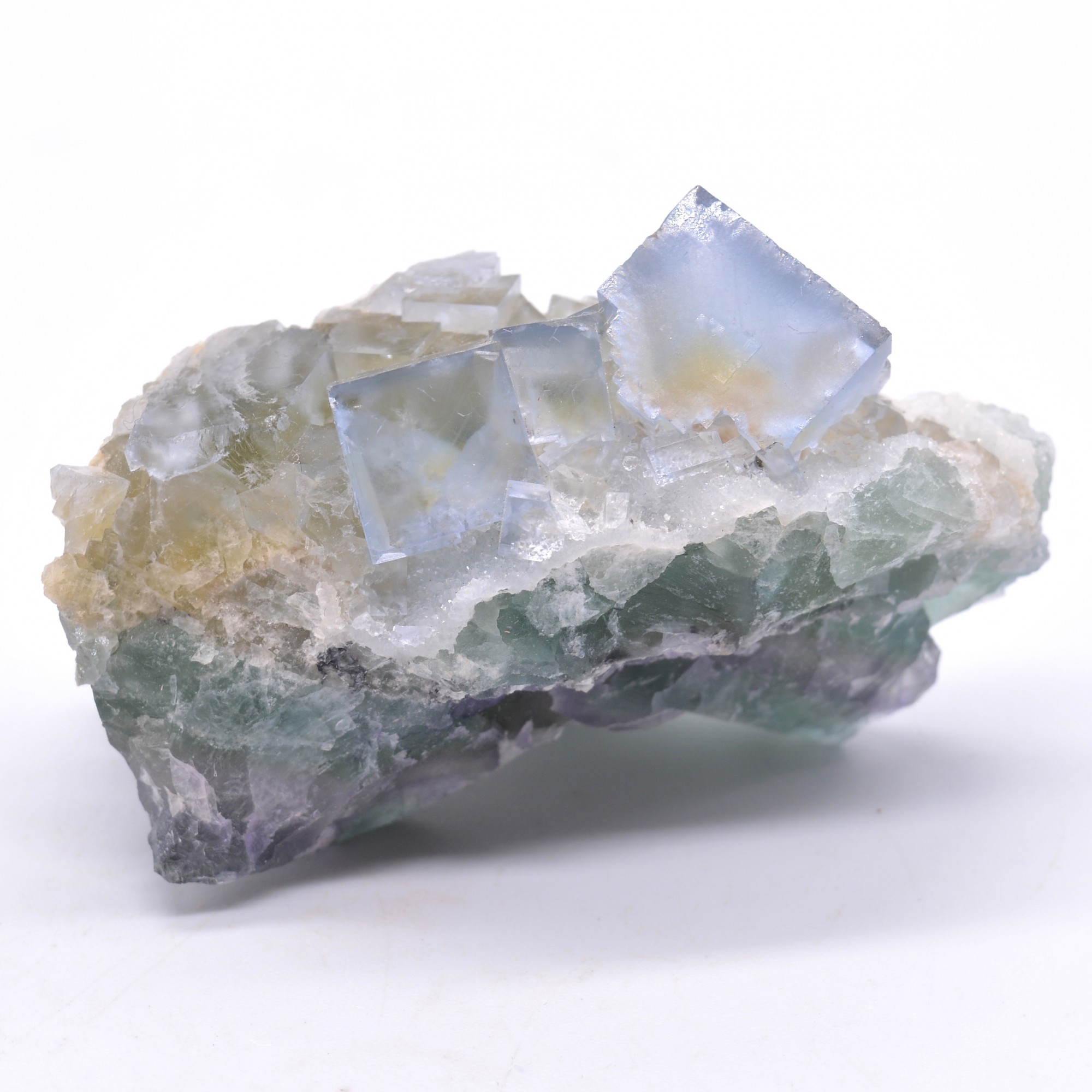 Fluorite - Mine de La Barre, Saint-Jacques-d'Ambur, Puy-de-Dôme, France