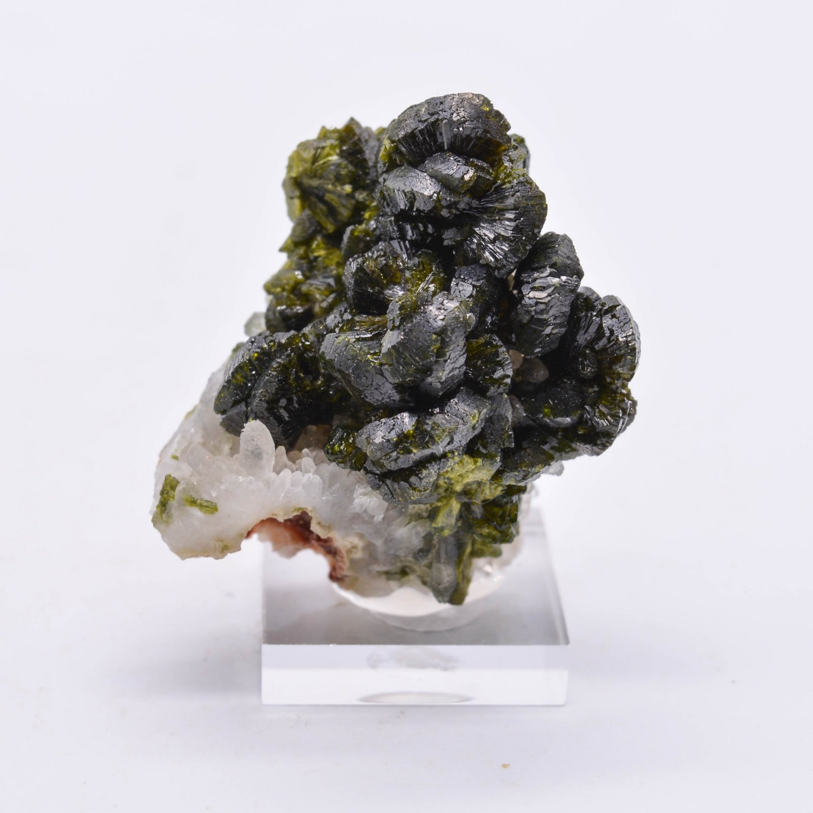 Epidote et quartz - Imilchil, Maroc