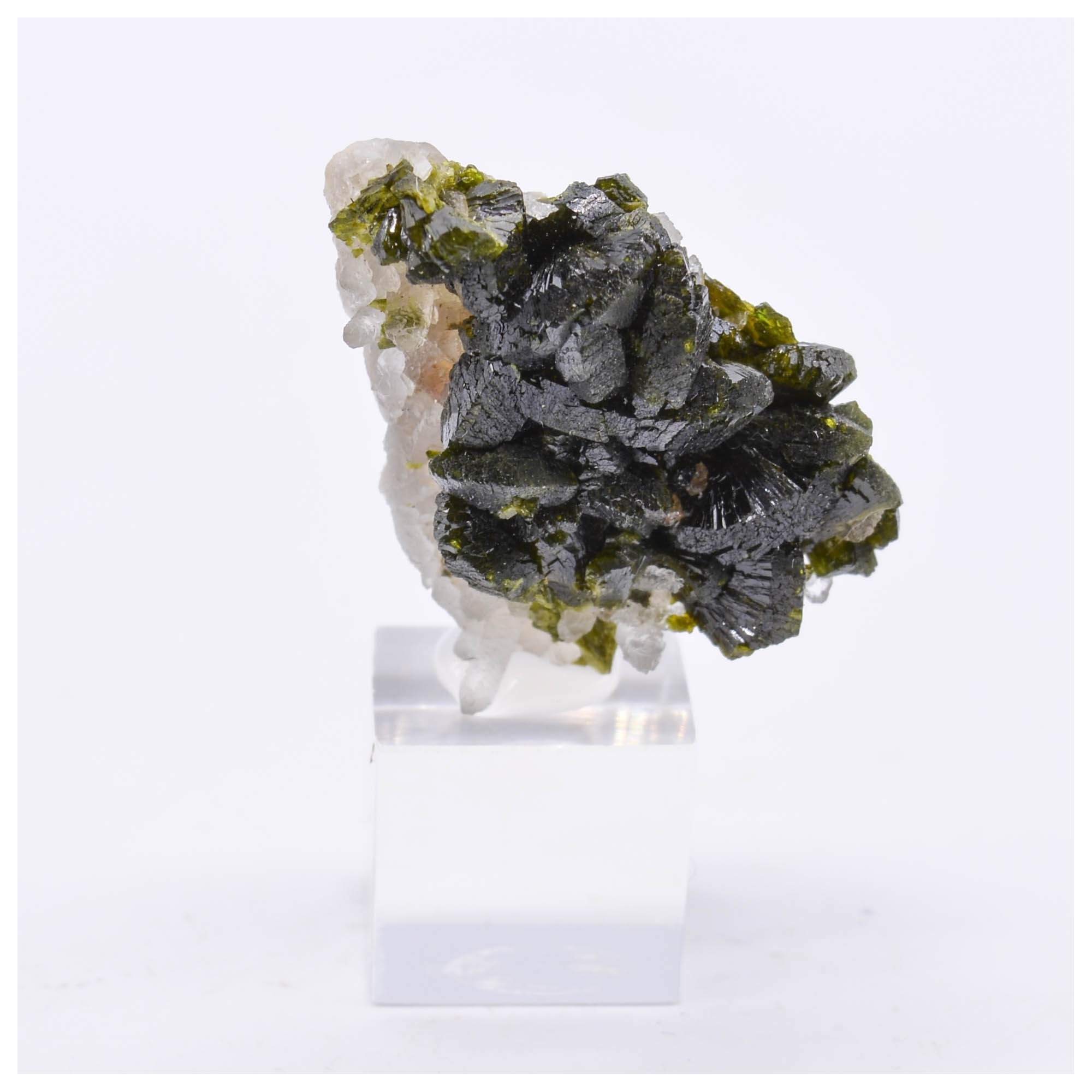 Epidote and quartz - Imilchil, Morocco