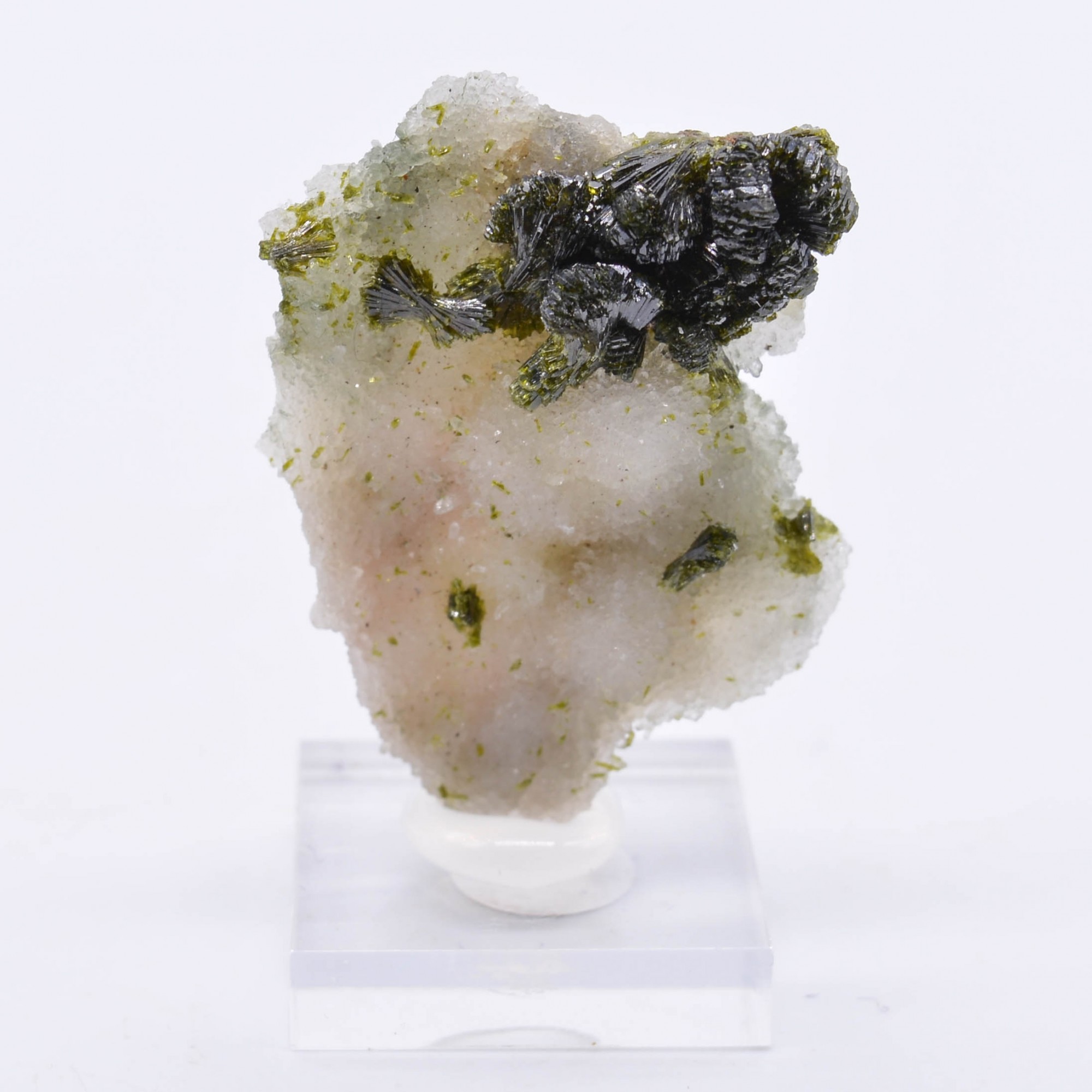 Epidote et quartz - Imilchil, Maroc