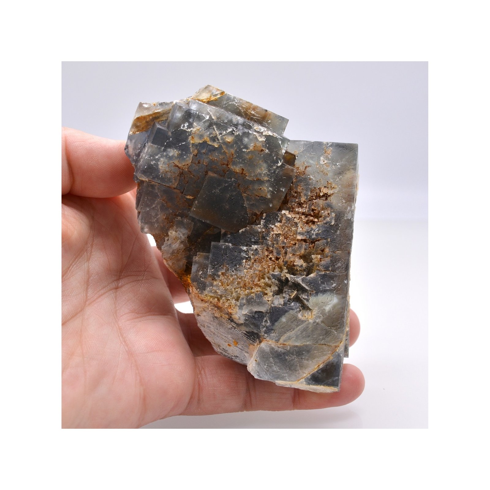 Fluorite - Mine des Sausses, Chavaniac-Lafayette, Haute-Loire, France