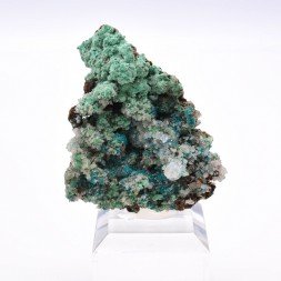 Rosasite, conichalcite - Ojuela Mine, Mapimi, Durango, Mexico