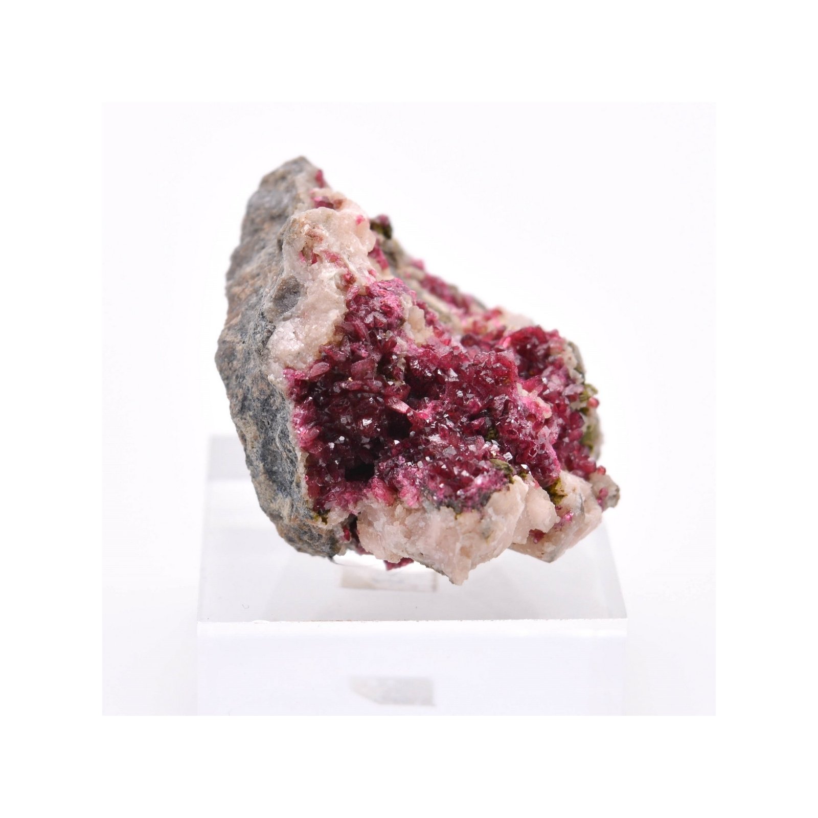 Roselite on dolomite - Bou-Azzer, Morocco