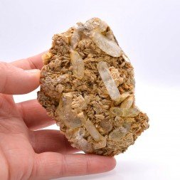 Goshenite sur muscovite - Monts Xuebaoding, Pingwu, Province du Sichuan, Chine