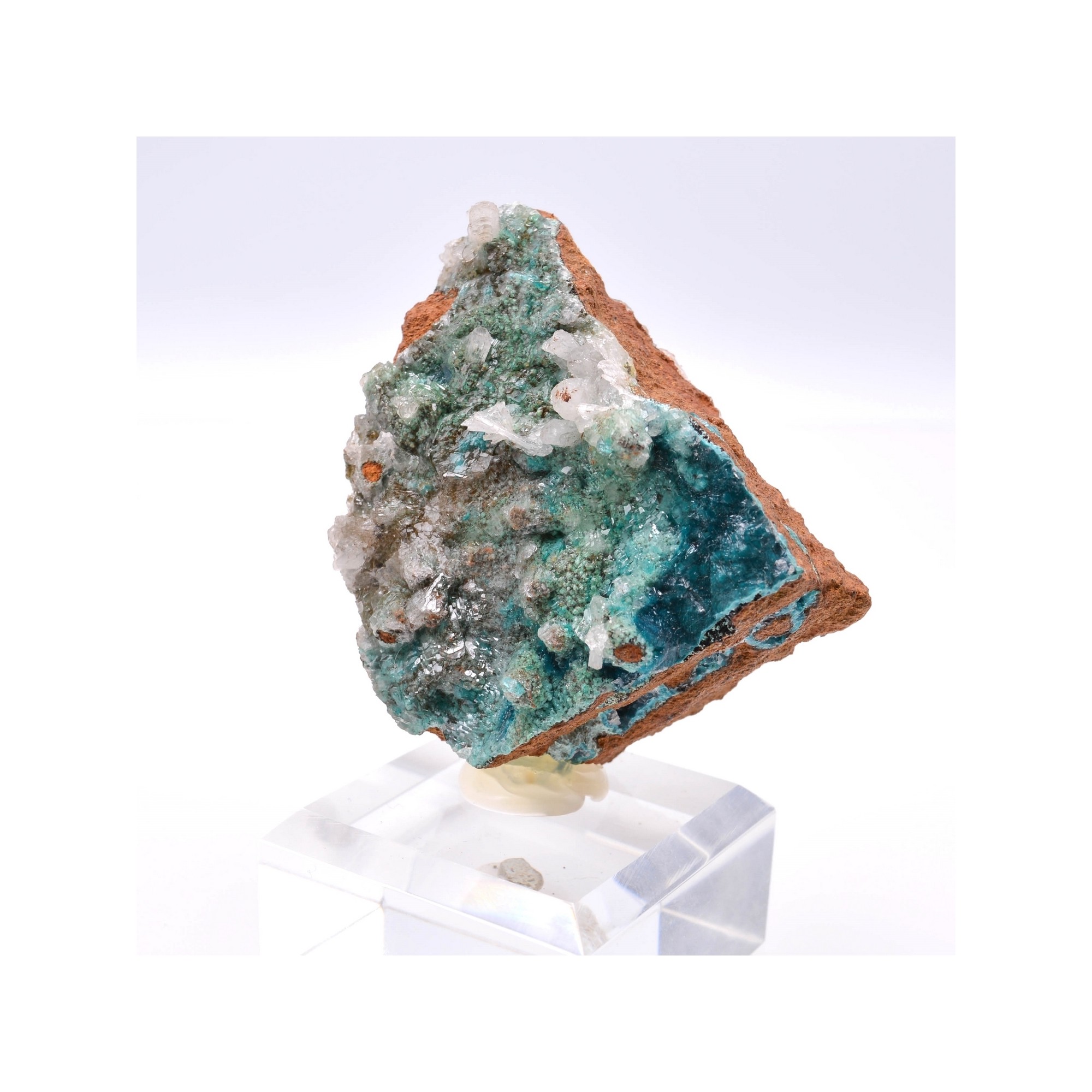 Aurichalcite, conichalcite, calcite - Mine Ojuela, Mapimi, Durango, Mexique