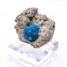 Cavansite on heulandite - Wagholi quarries, Poona, India