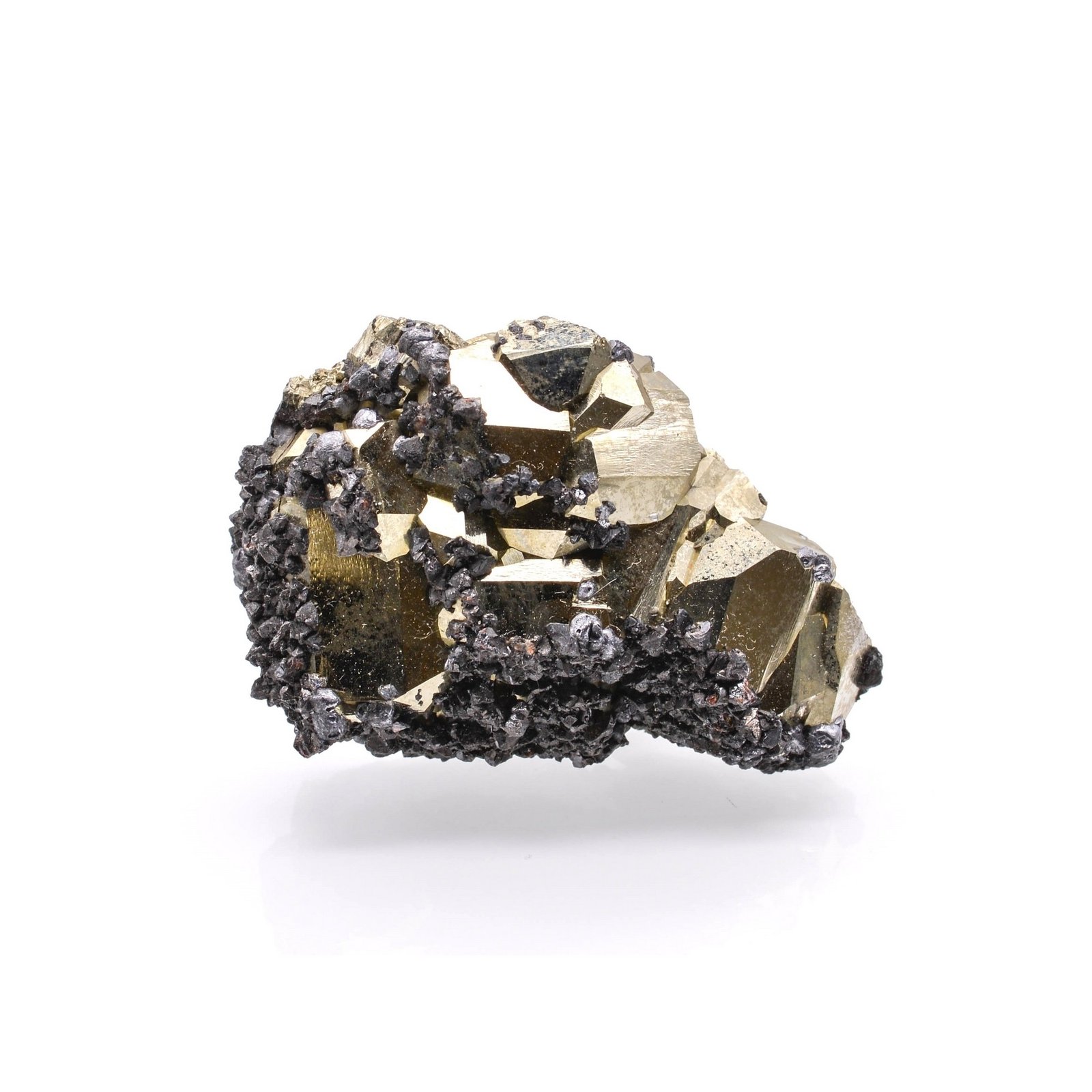 Sphalérite sur pyrite - Île d'Elbe, Toscane, Italie