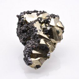 Sphalérite sur pyrite - Île d'Elbe, Toscane, Italie