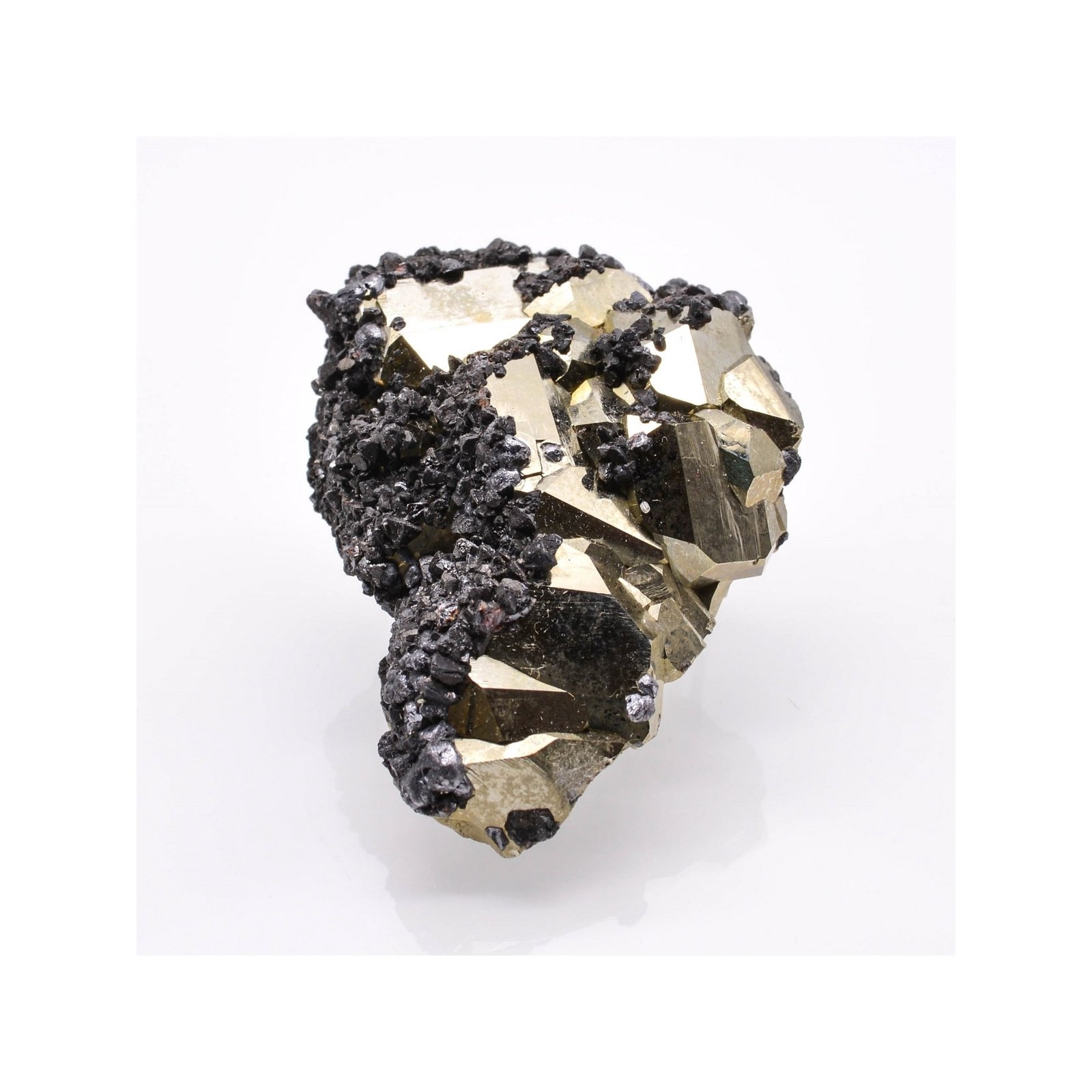 Sphalérite sur pyrite - Île d'Elbe, Toscane, Italie