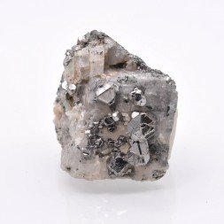 Carrolite sur calcite - Kambove, Katanga, Congo