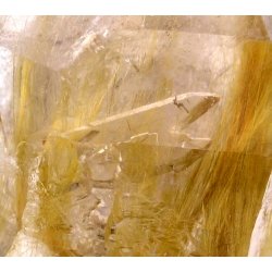 Quartz with rutile inclusions - Novo Horizonte, Bahia, Brazil