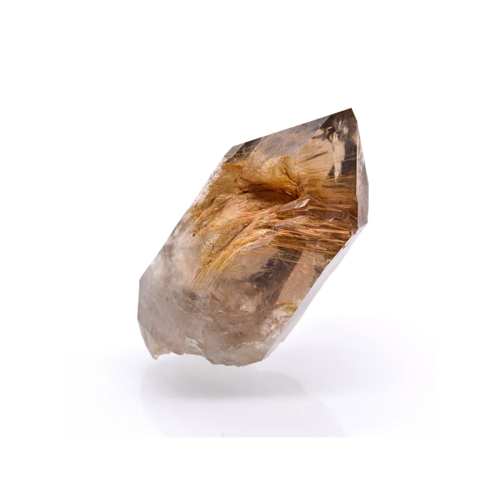 Quartz with rutile inclusions - Novo Horizonte, Bahia, Brazil