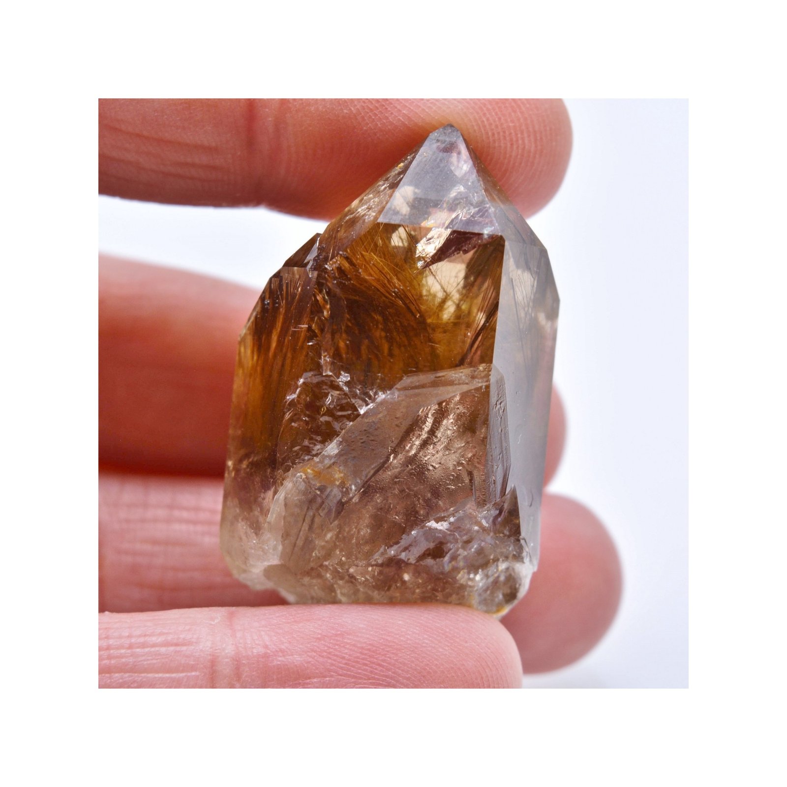 Quartz with rutile inclusions - Novo Horizonte, Bahia, Brazil