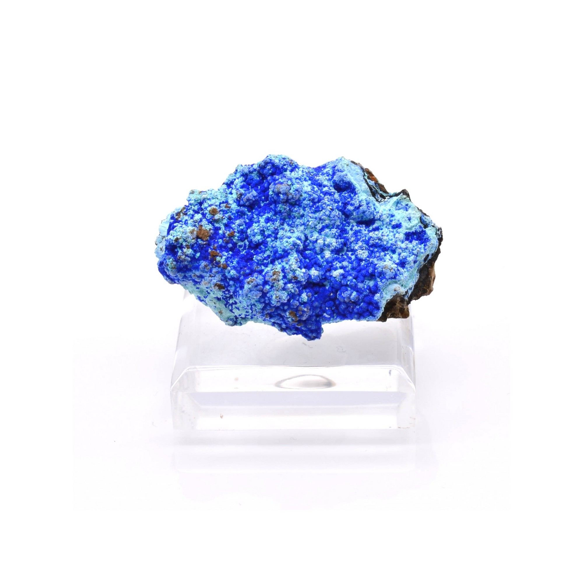 Azurite sur gibbsite - District du Dongchuan, Kunming, province du Yunnan, Chine