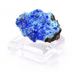 Azurite on gibbsite - Dongchuan district, Kunming, Yunnan province, China