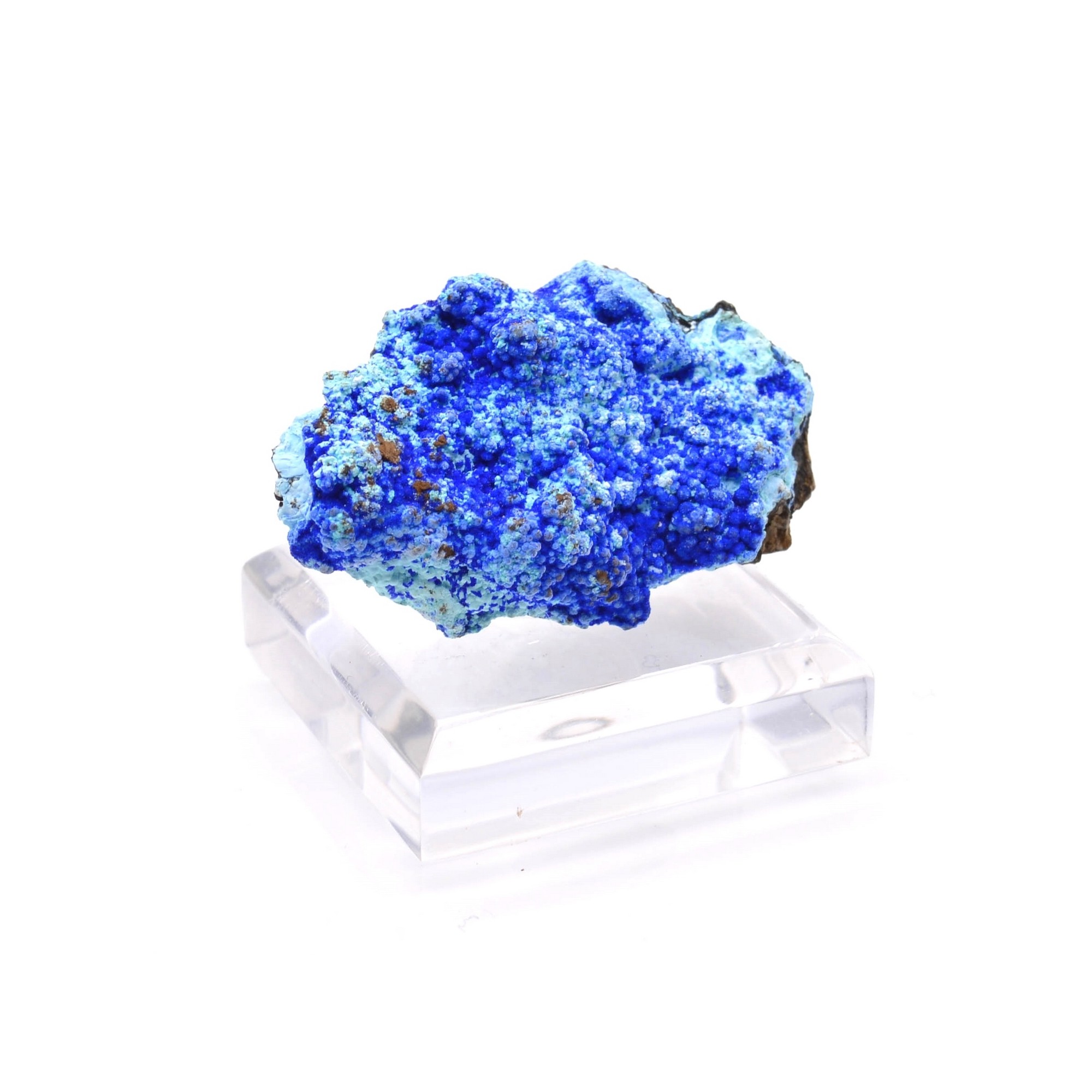 Azurite on gibbsite - Dongchuan district, Kunming, Yunnan province, China