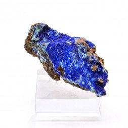 Azurite on gibbsite - Dongchuan district, Kunming, Yunnan province, China